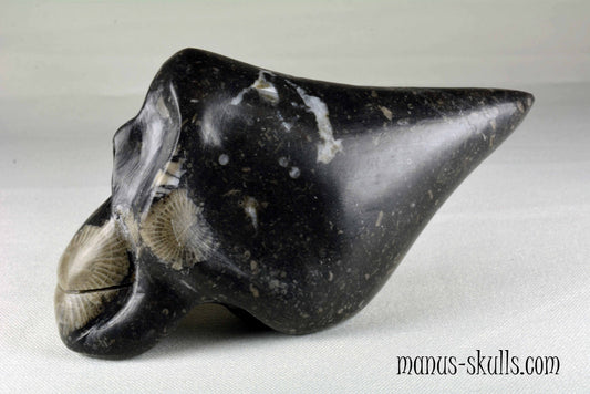 Frosterley Marble Traveller Skull