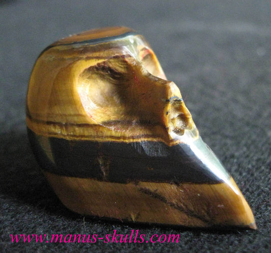 Tiger Eye Skull
