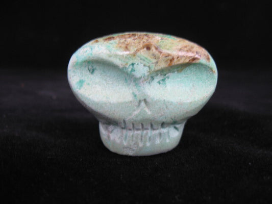 Lemon Chrysoprase Alien Skull