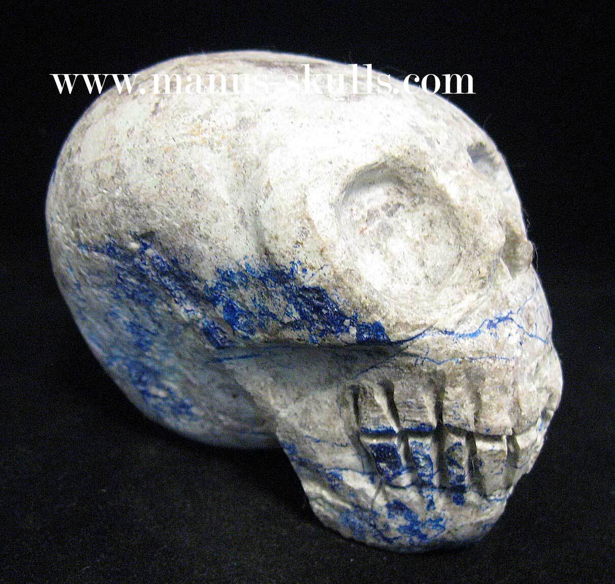 Azurite Skull