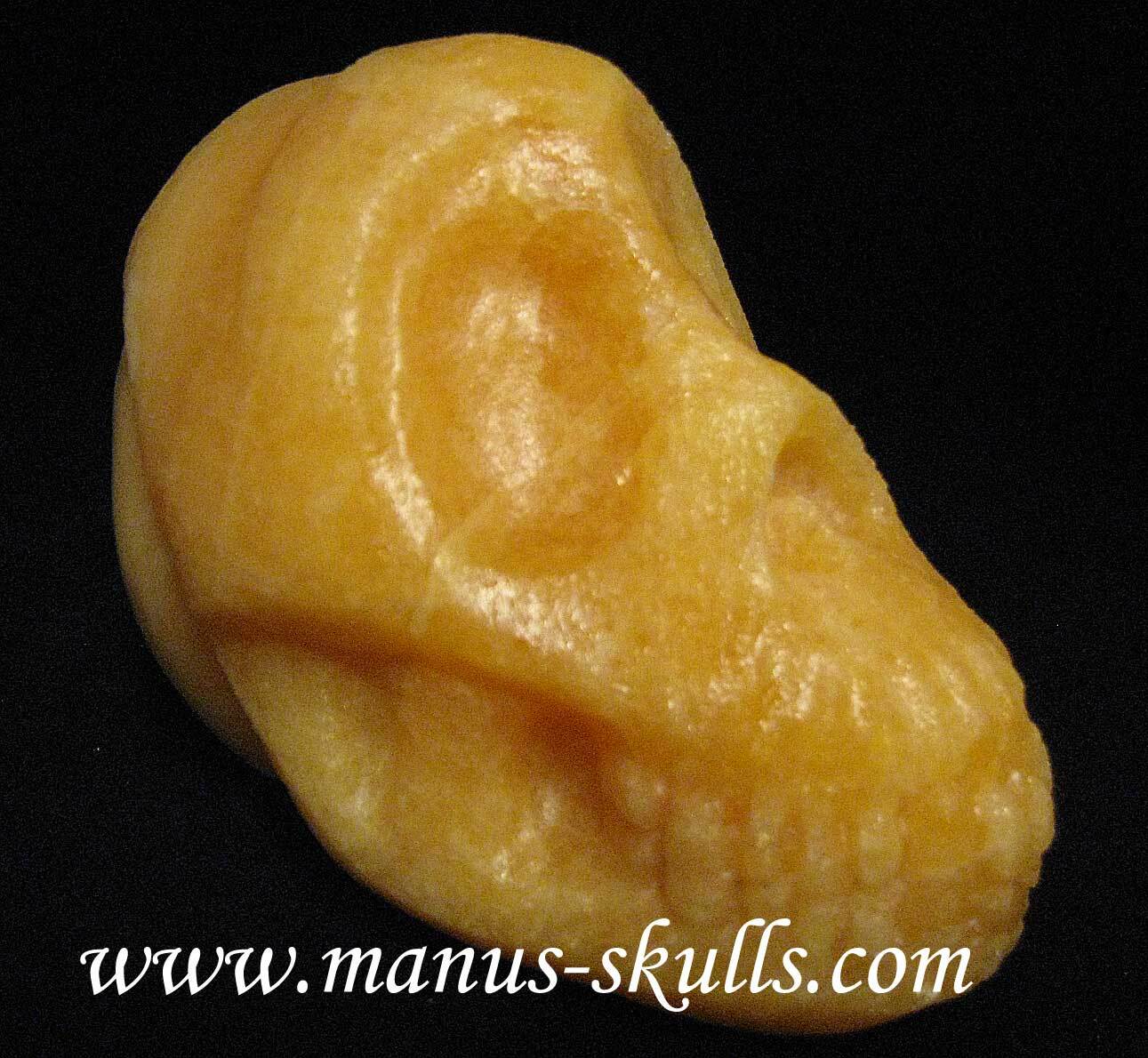 Yellow Calcite Skull