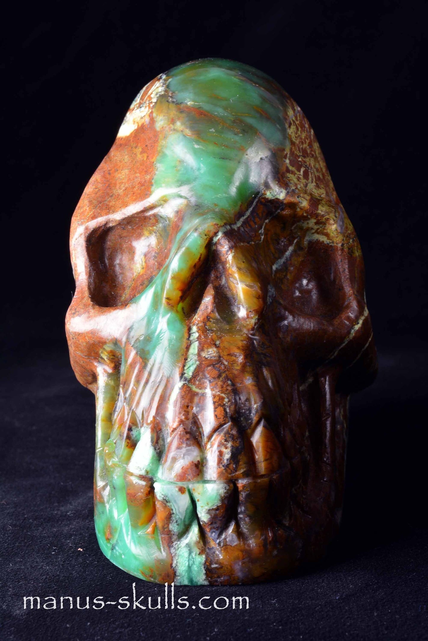 Chrysoprase Skull