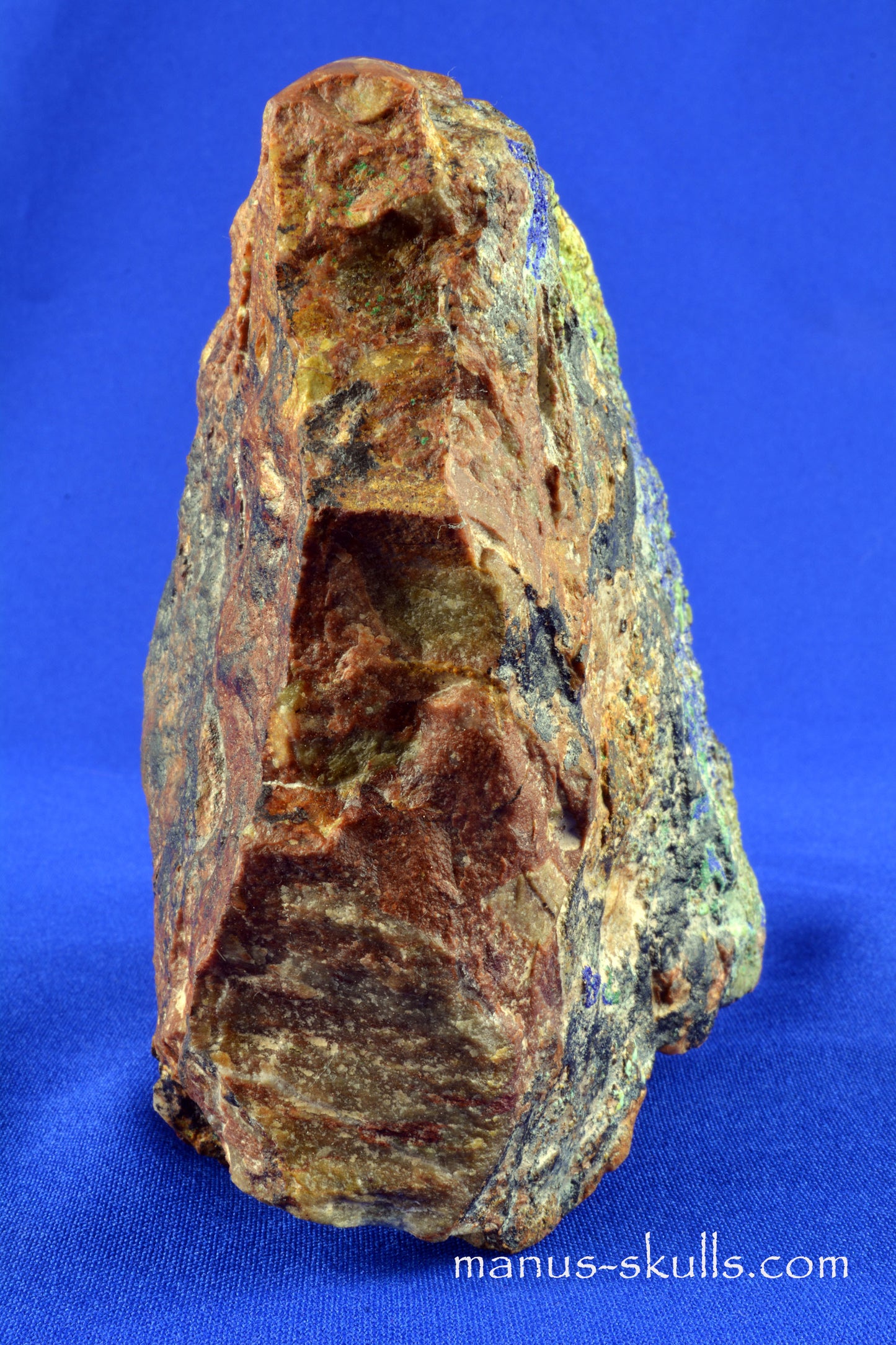 Azurite Malachite Skull