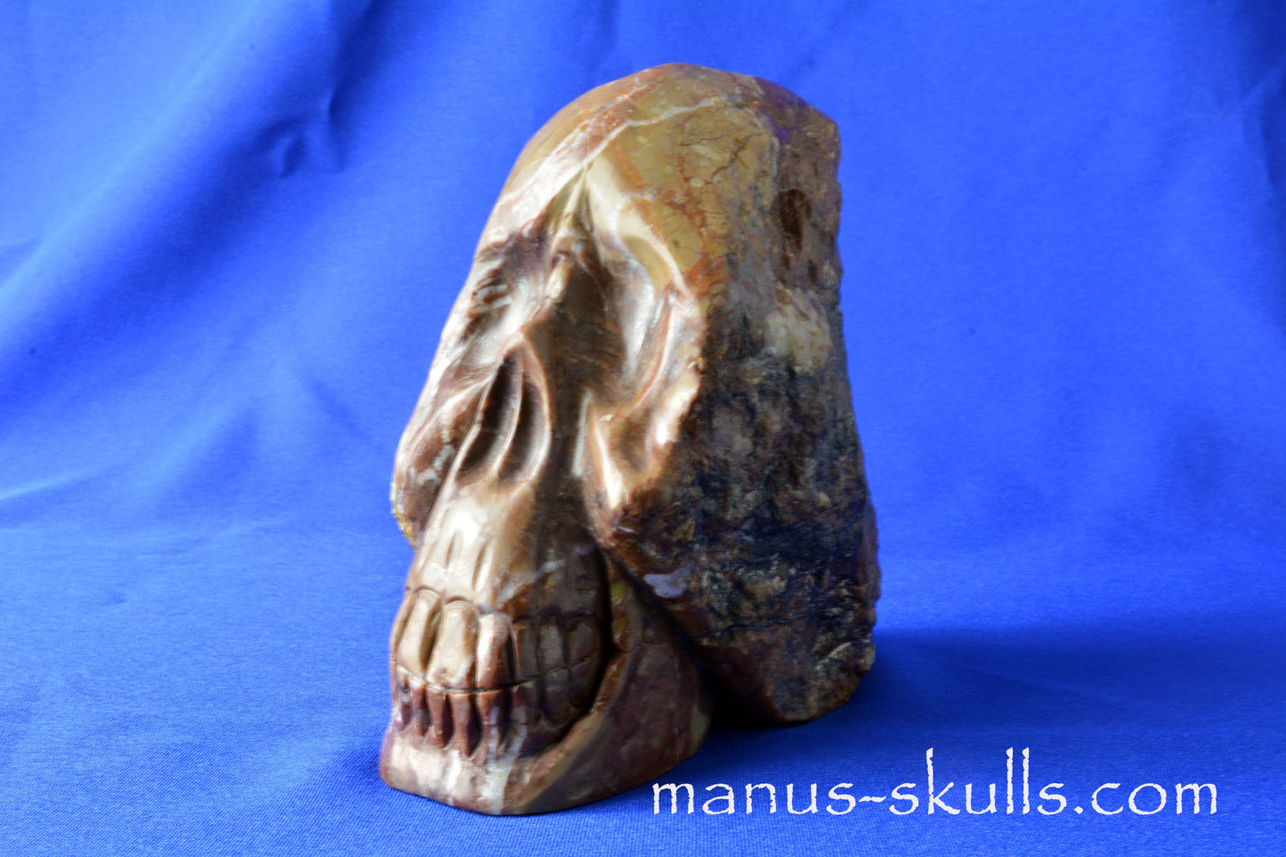 Azurite Malachite Skull