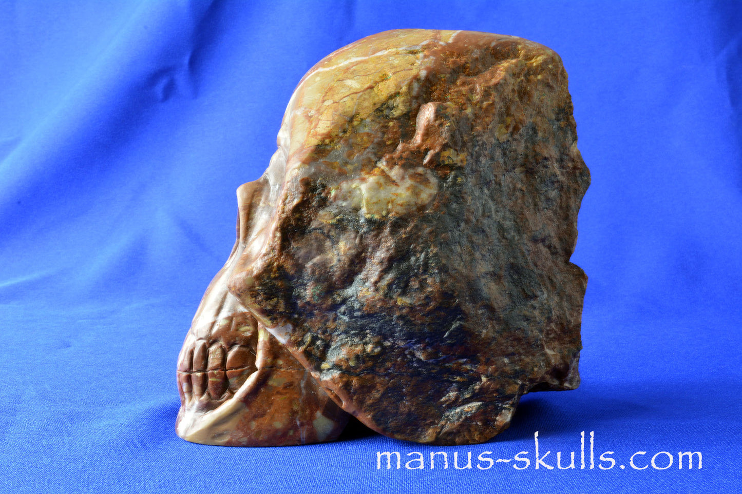 Azurite Malachite Skull