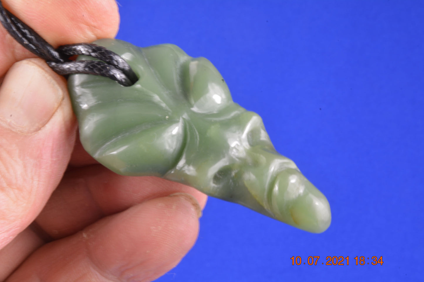 Nefrite Jade Tribal Pendant (#15)