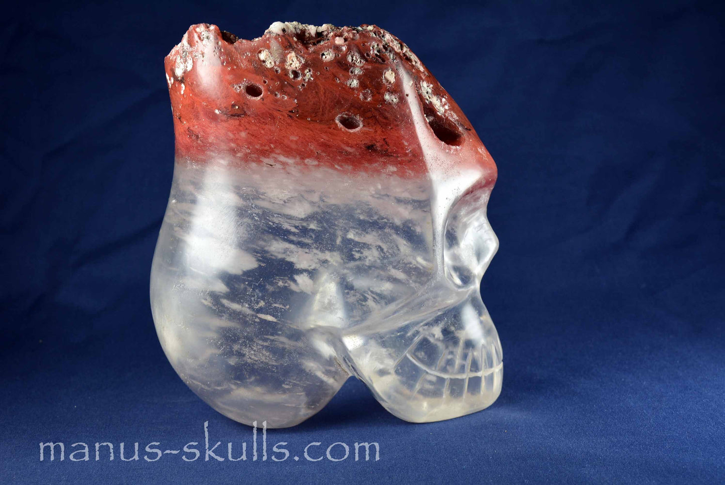 Opalite (manmade) Skull