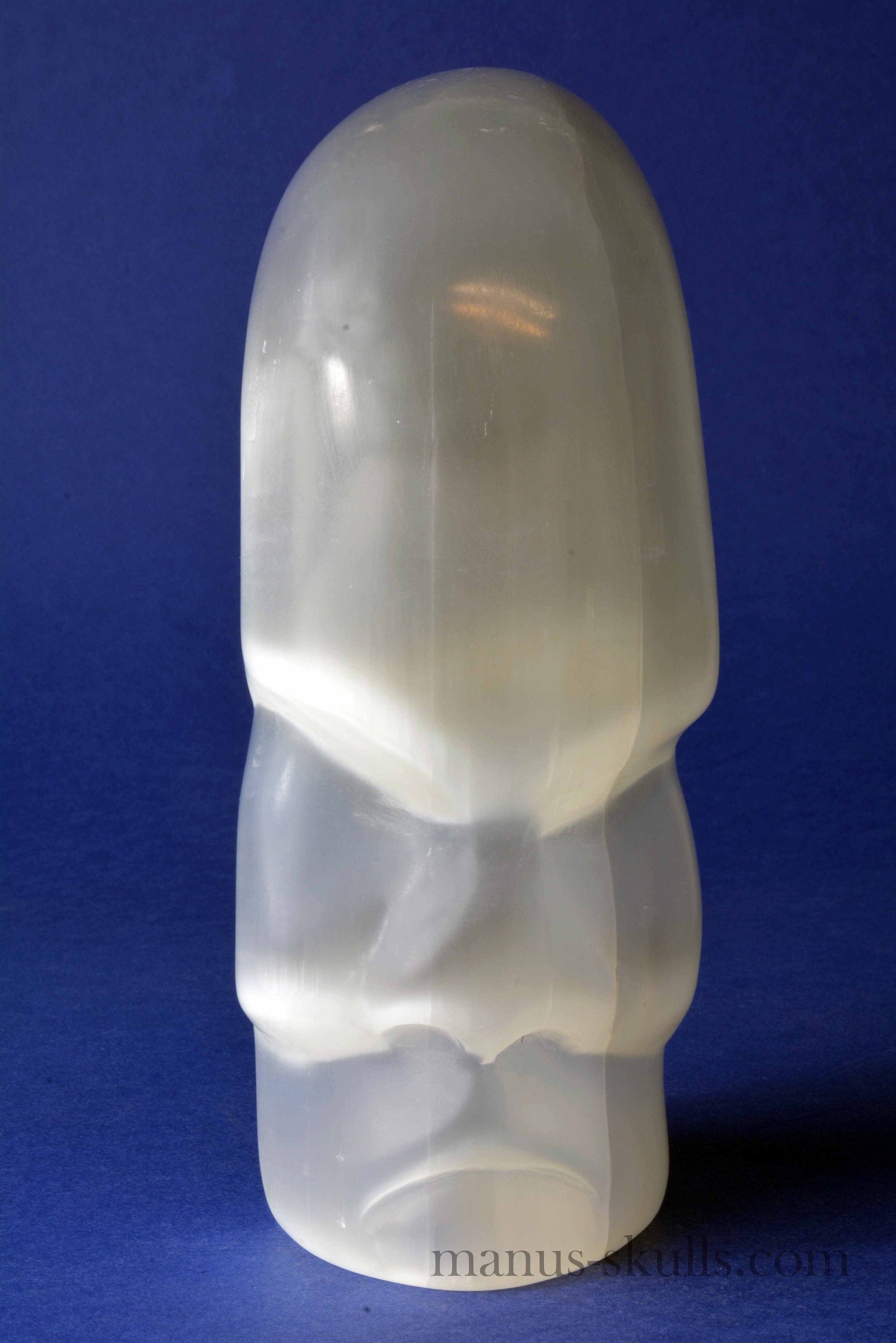 White Selenite Skull