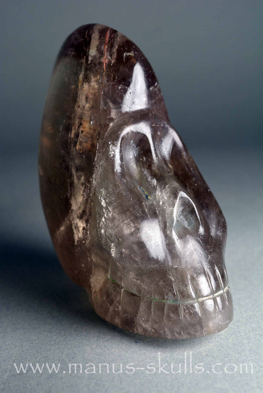 Smokey Quartz Skull
