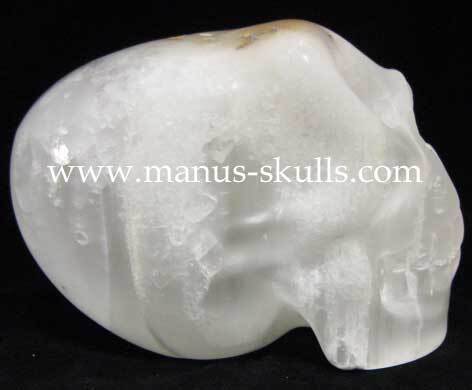 White Selenite Skull