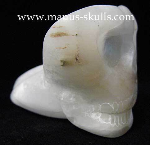 White Selenite Skull