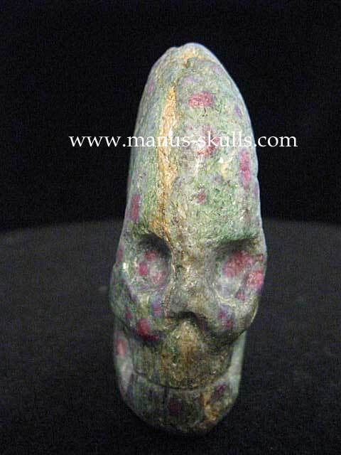 Ruby in Fuchsite Skull