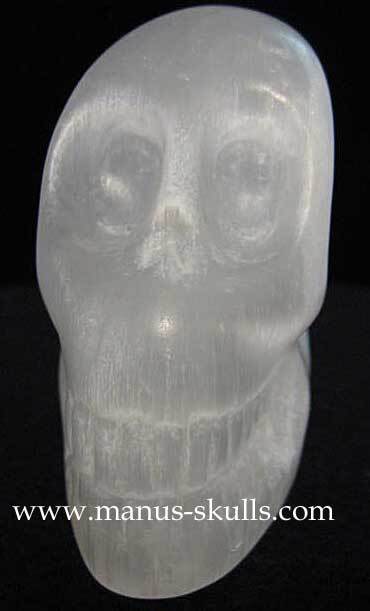 White Selenite Skull