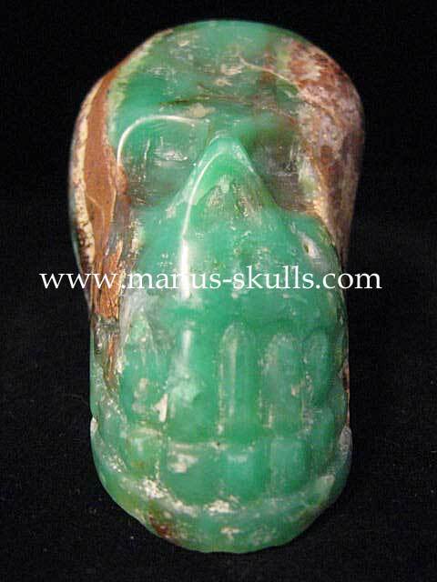 Chrysoprase Skull