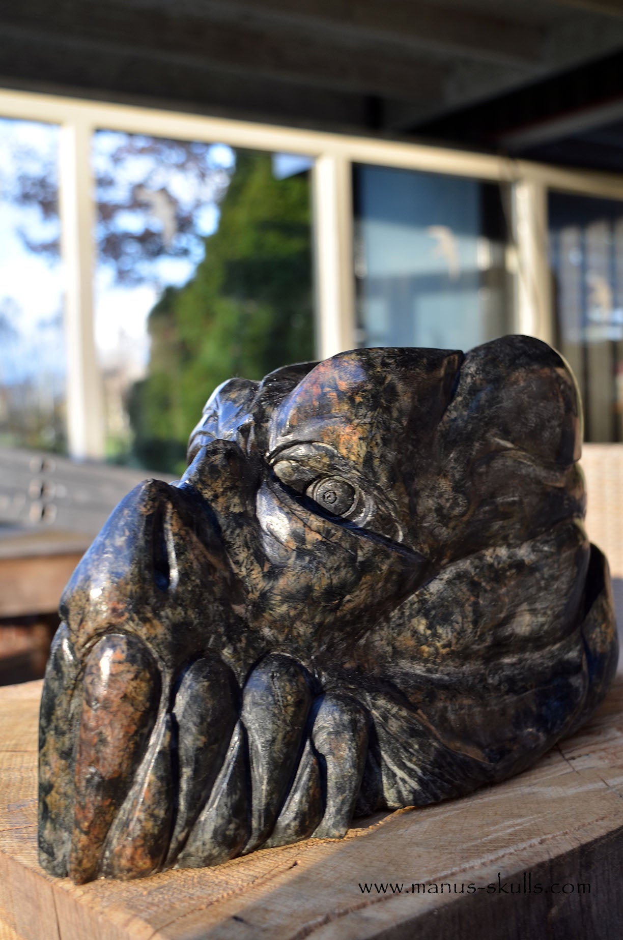 Manus skulls unique Crystal Carvings handmade skulls dragons pendants preseli bluestone tribals spiritual meaning wand Unicorn ..  gedrite nuummite