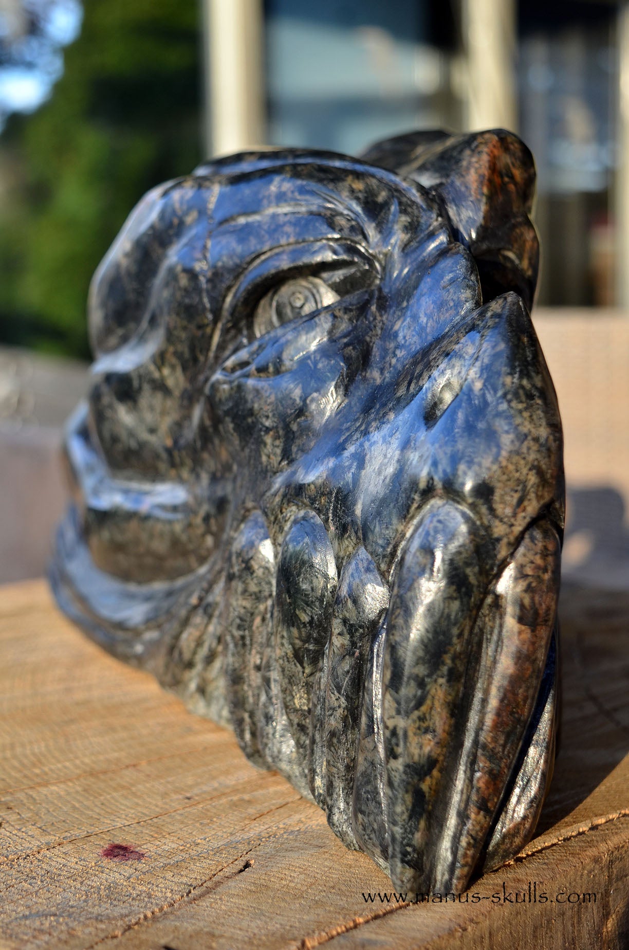 Manus skulls unique Crystal Carvings handmade skulls dragons pendants preseli bluestone tribals spiritual meaning wand Unicorn ..  gedrite nuummite