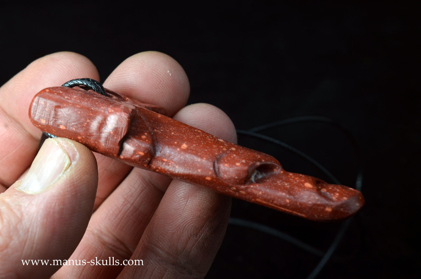 Catlinite (Pipestone) Tribal Pendant (#01)