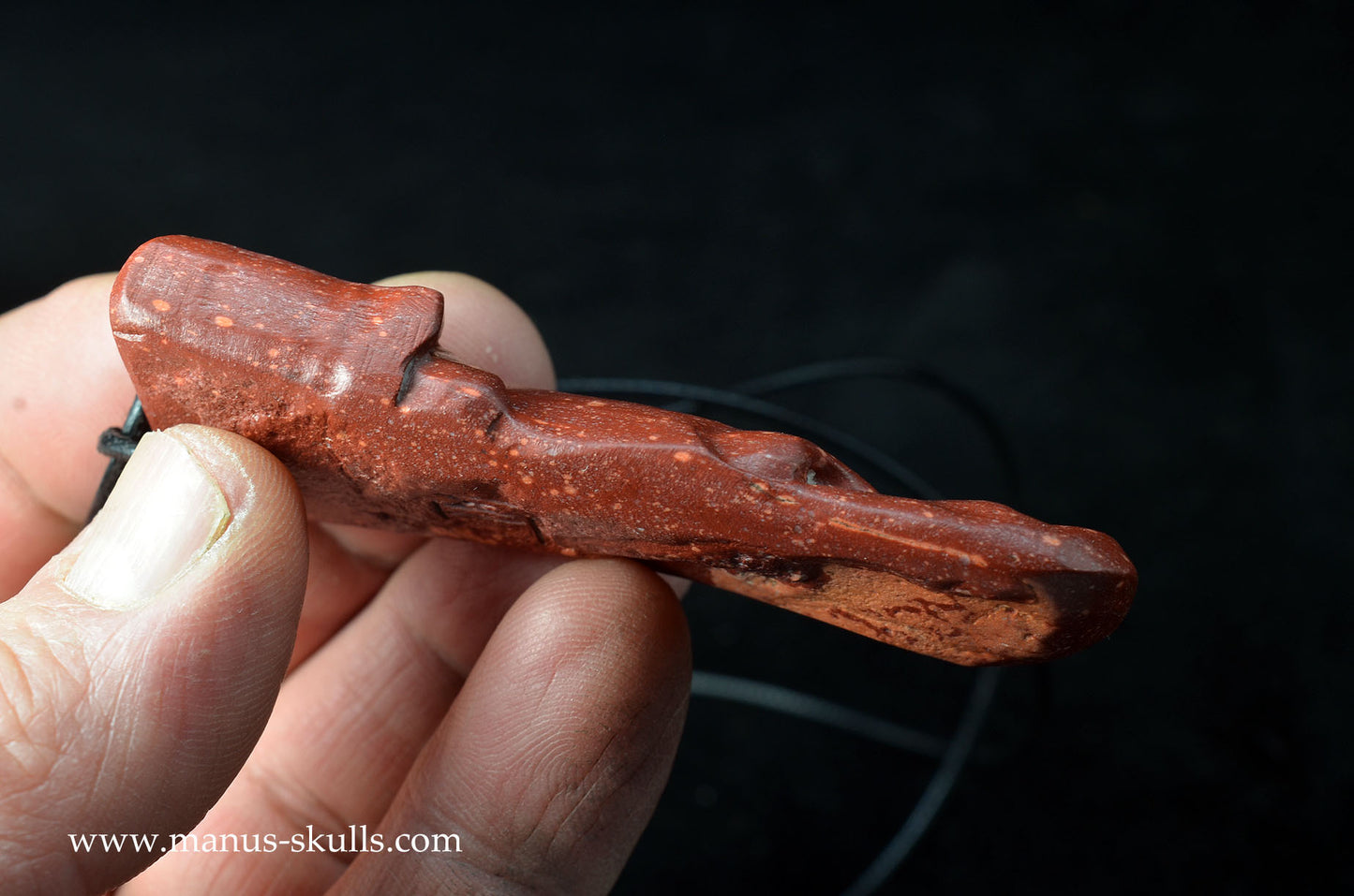 Catlinite (Pipestone) Tribal Pendant (#01)