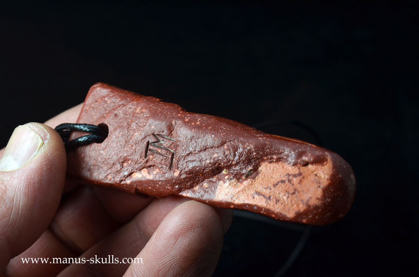 Catlinite (Pipestone) Tribal Pendant (#01)