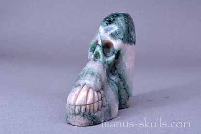 Green FUCHSITE  SKULL