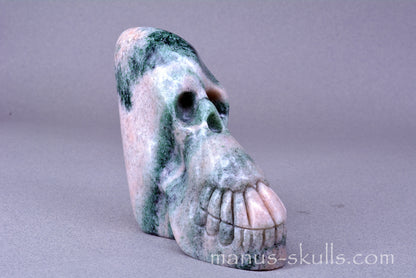 Green FUCHSITE  SKULL