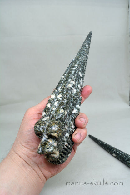 Large Preseli Bluestone Dragon Wand, singing Preseli instrument.