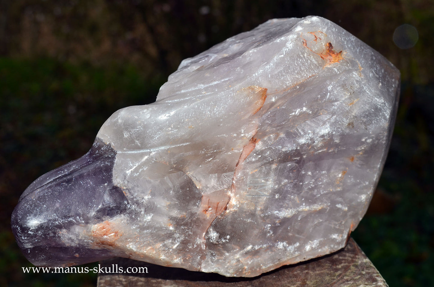 Large Mandu Amethyst Point Head Skull