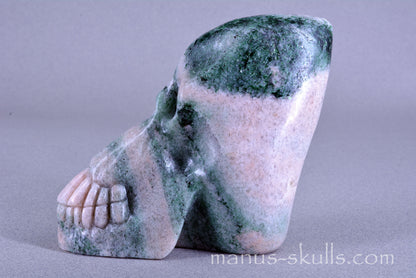 Green FUCHSITE  SKULL