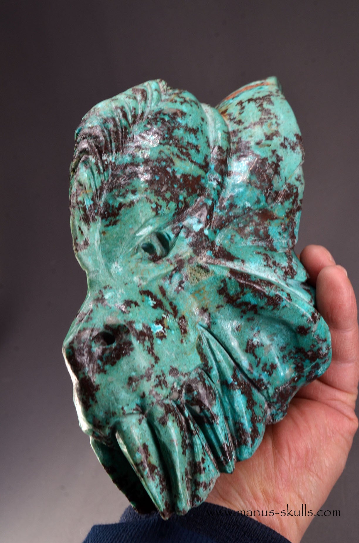 Cuprite ~ Chrysocolla Dragon
