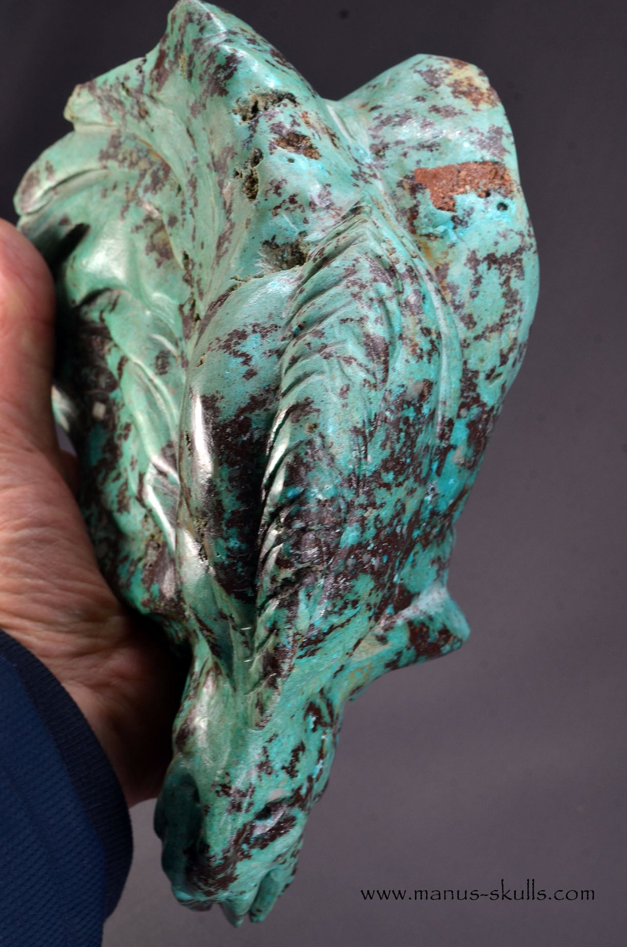 Cuprite ~ Chrysocolla Dragon