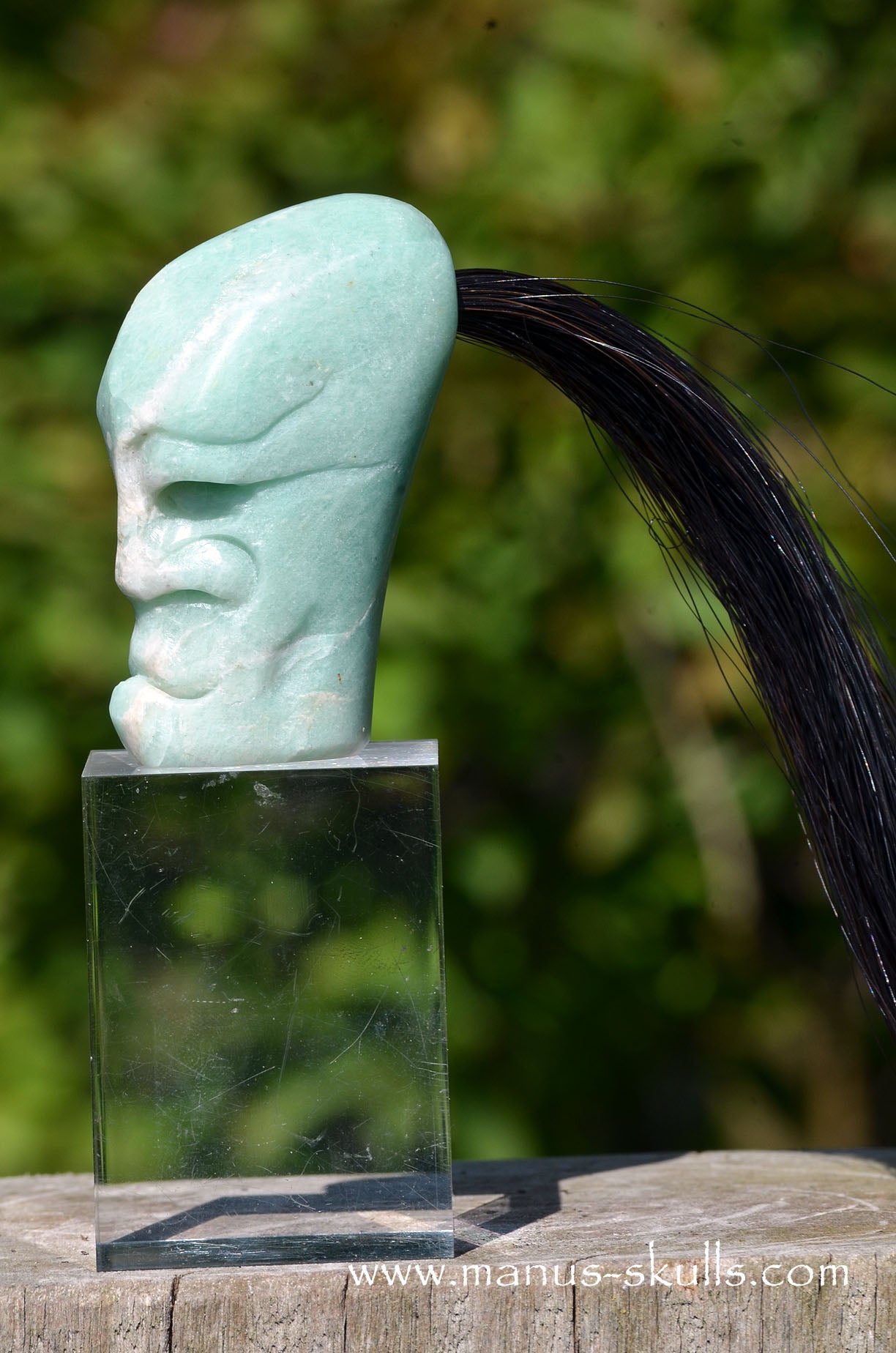 Manus skulls unique Crystal Carvings handmade skulls dragons pendants preseli bluestone tribals spiritual meaning wand Unicorn ..  amazonite