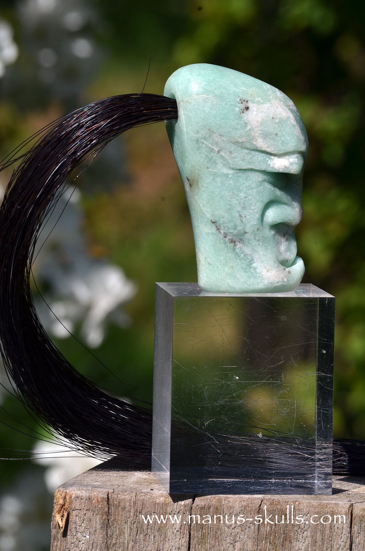 Manus skulls unique Crystal Carvings handmade skulls dragons pendants preseli bluestone tribals spiritual meaning wand Unicorn ..  amazonite