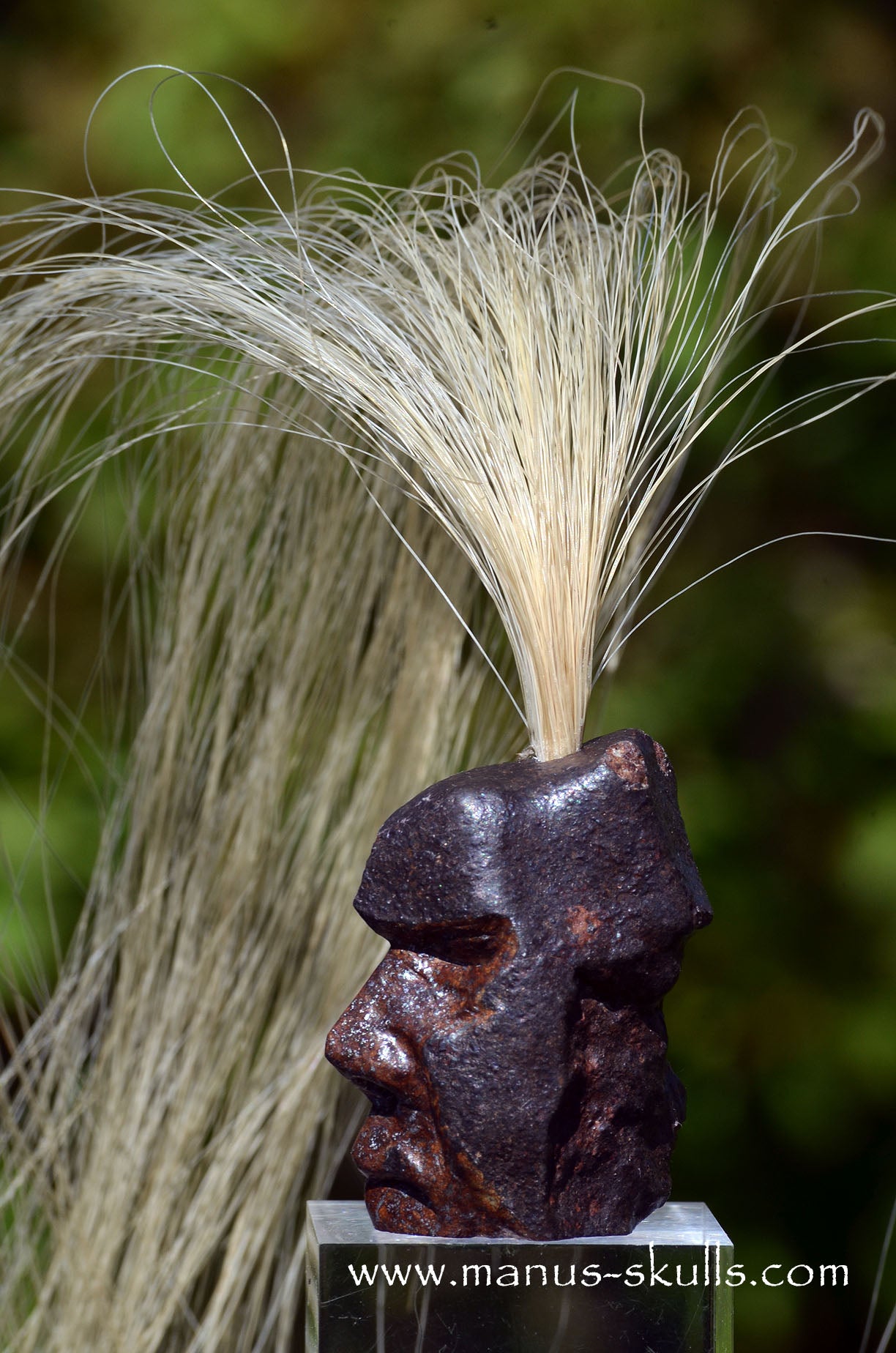 Meteorite Tribal Skull ....
