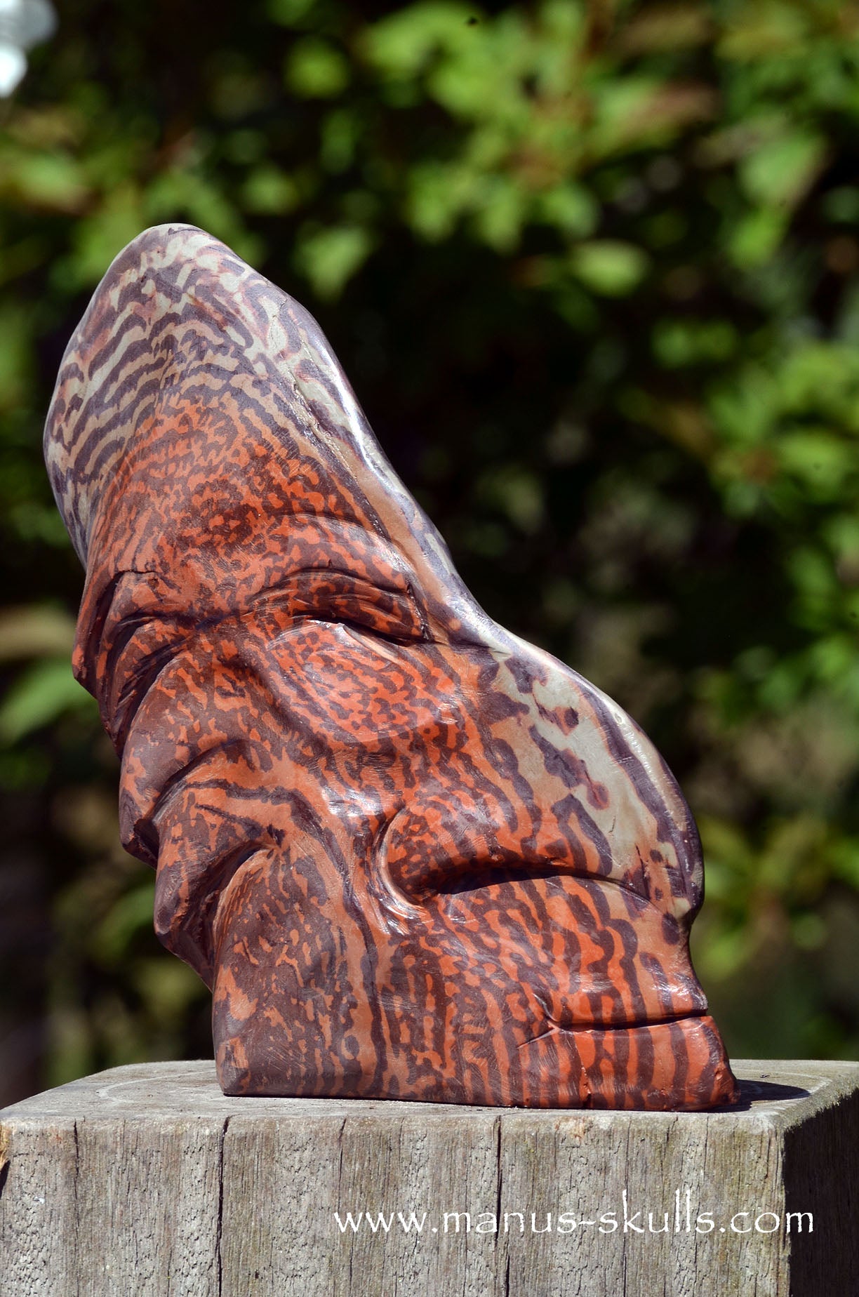 Australian Printstone Tribal Skull Face ...