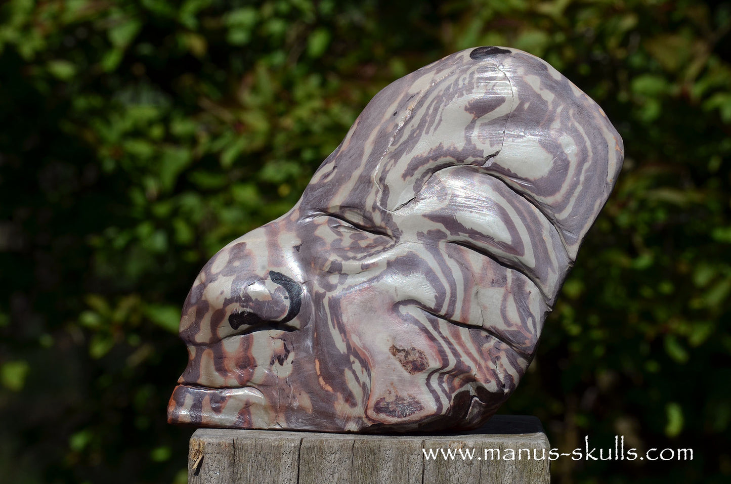 Australian Printstone Tribal Skull Face ...