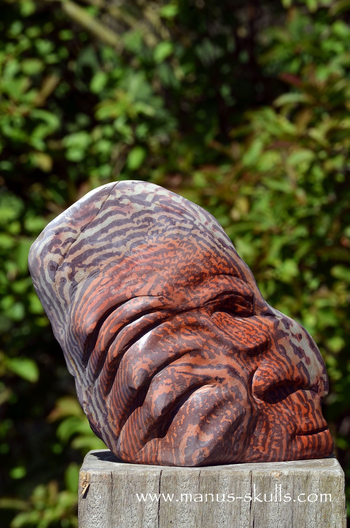 Australian Printstone Tribal Skull Face ...