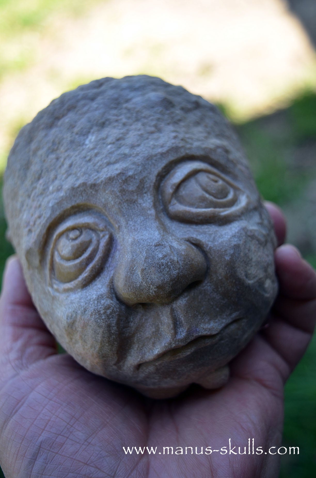 Stromatolite ~ Oncolite Child Skull Face