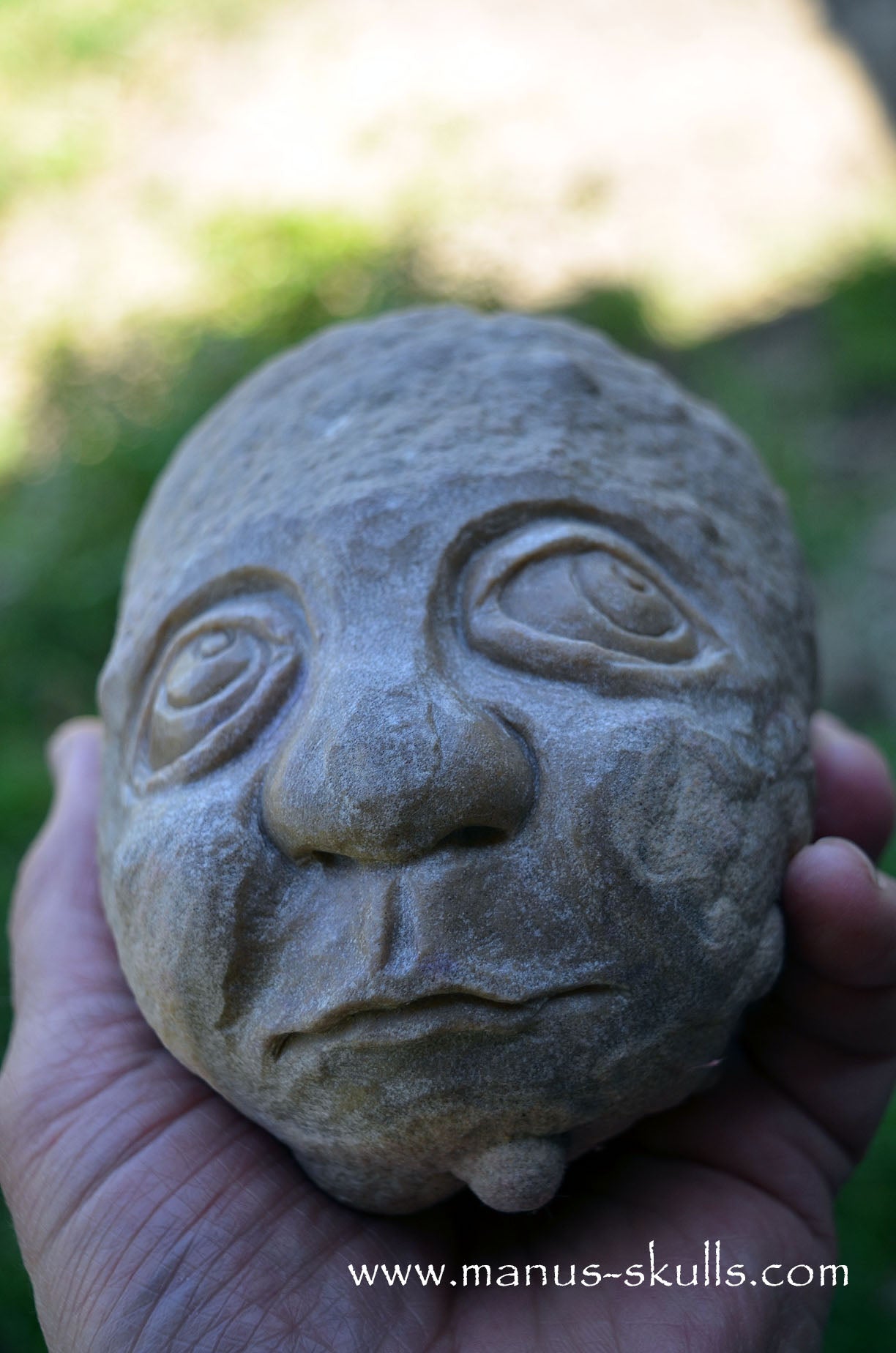 Stromatolite ~ Oncolite Child Skull Face