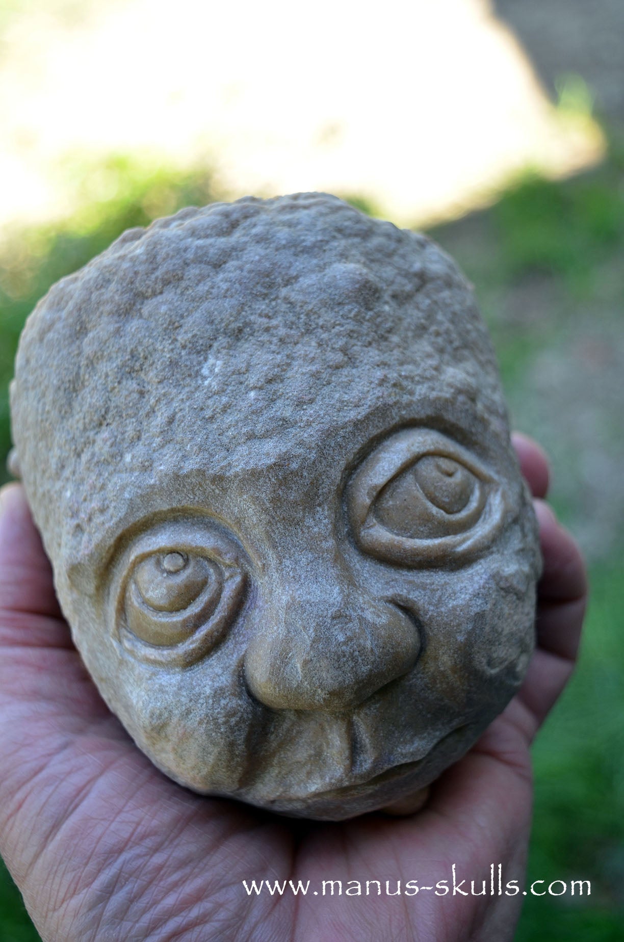 Stromatolite ~ Oncolite Child Skull Face