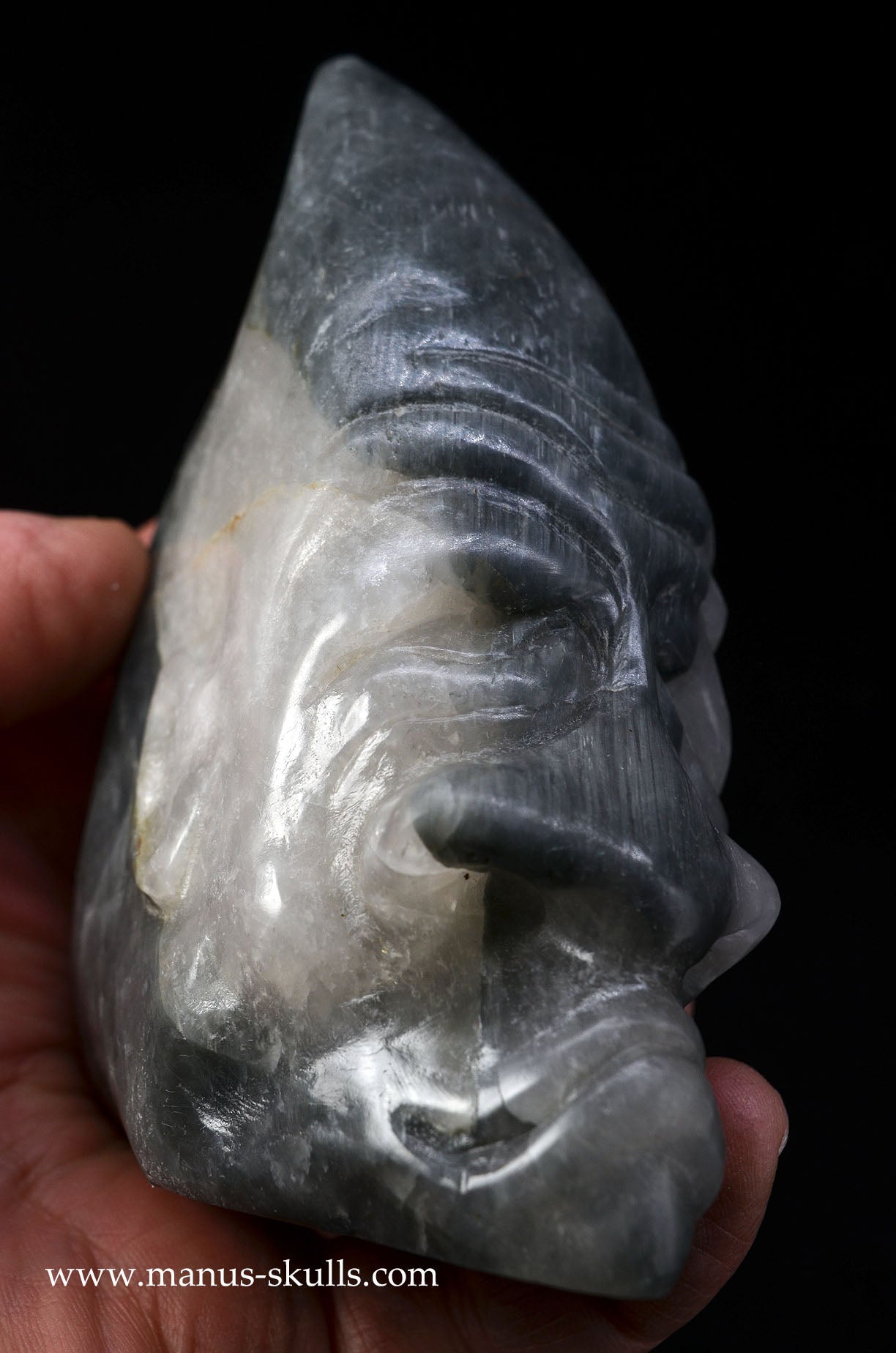 Eagle Eye Quartz Character Skull Face