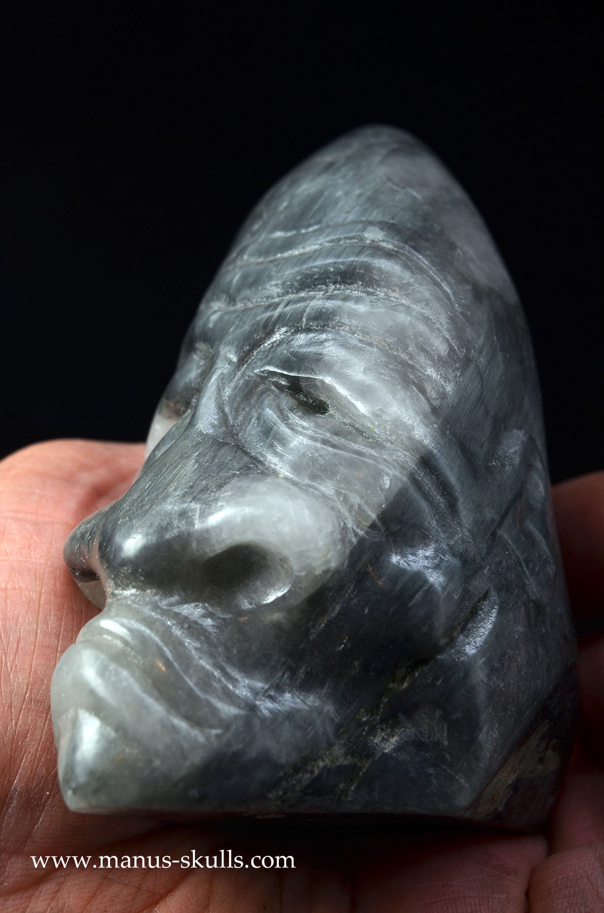 Eagle Eye Quartz Character Skull Face