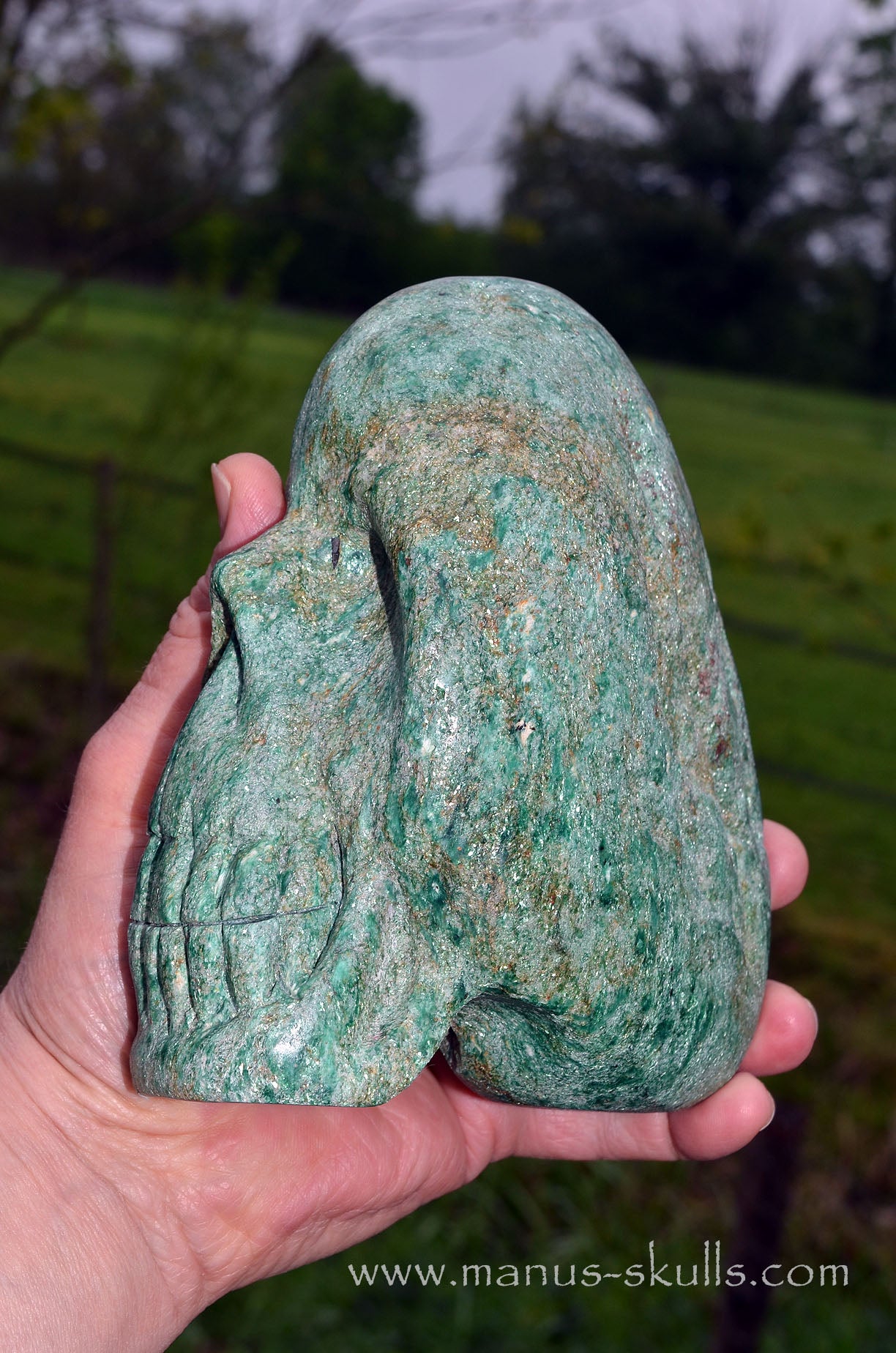 Large Fuchsite Skull