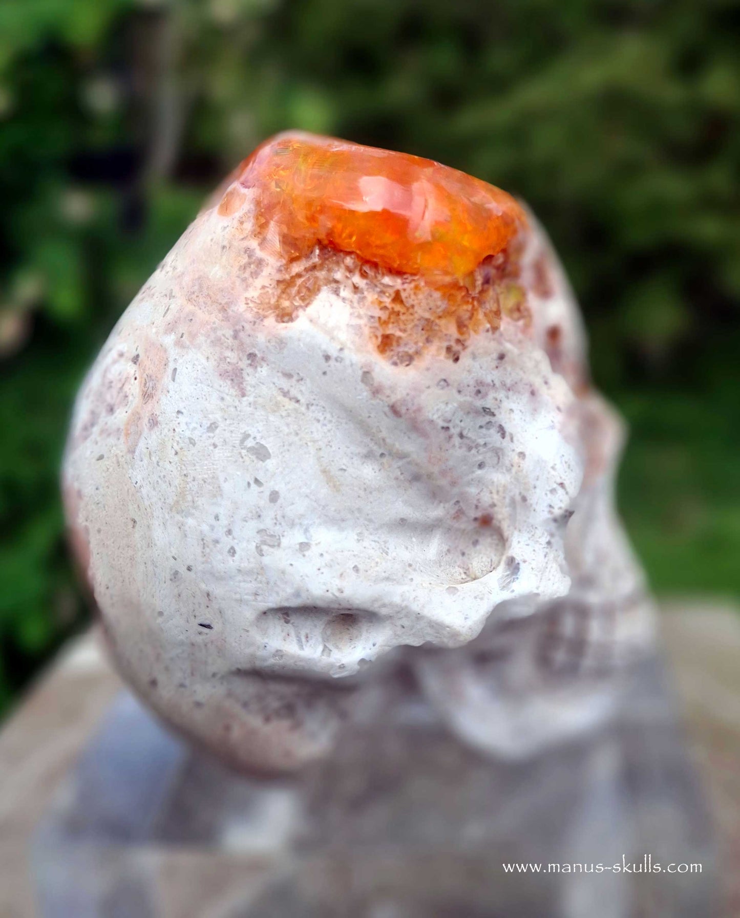 Mexican Fire Opal Skull