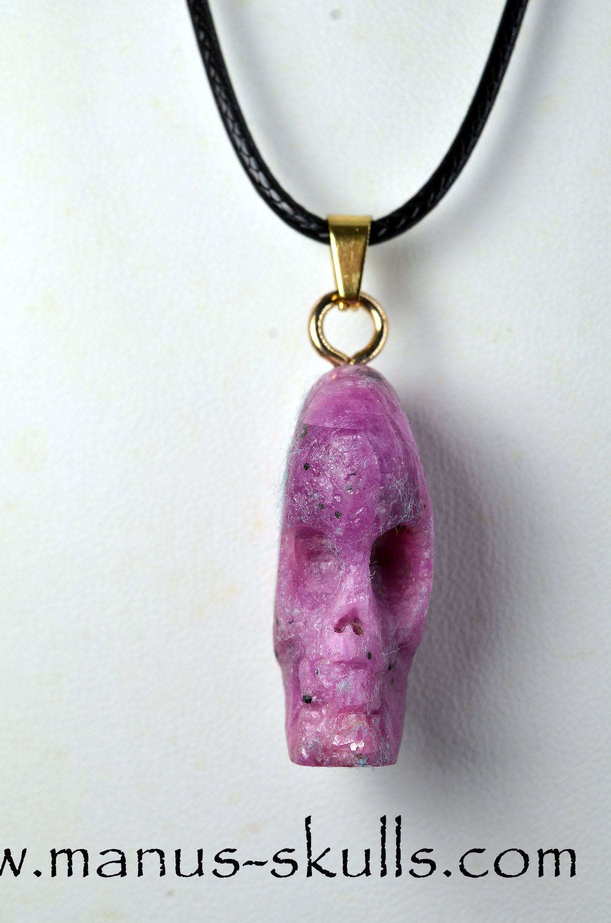 Ruby Skull Pendant