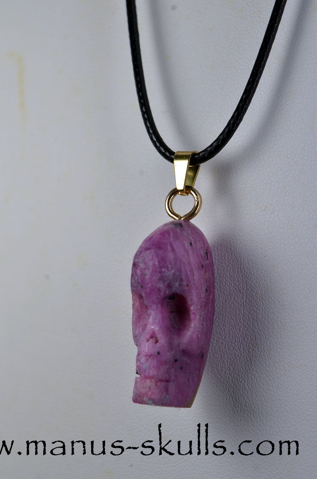 Ruby Skull Pendant
