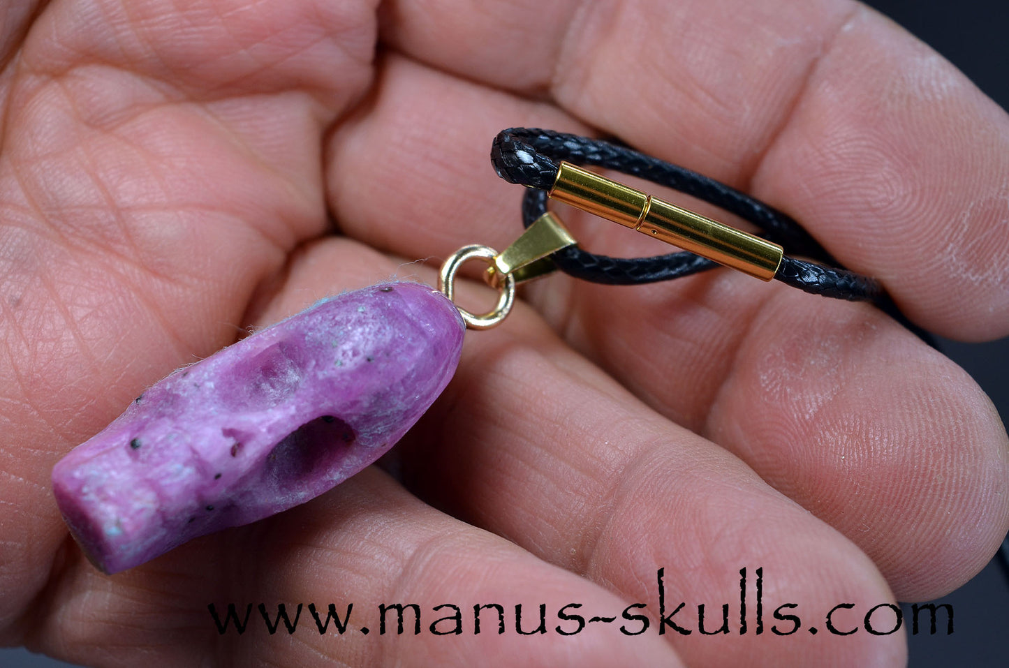 Ruby Skull Pendant