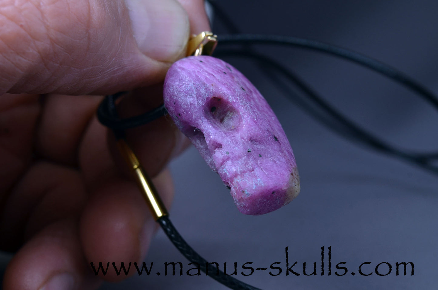 Ruby Skull Pendant