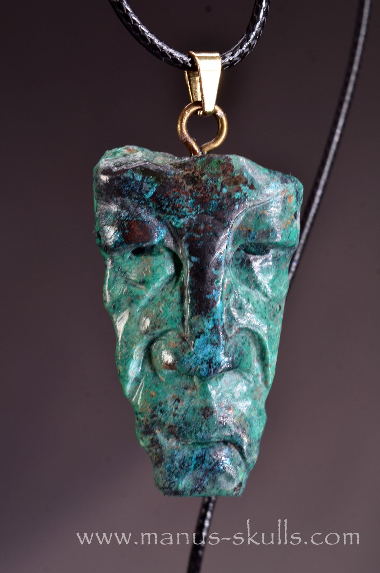 Chrysocolla Tribal Pendant
