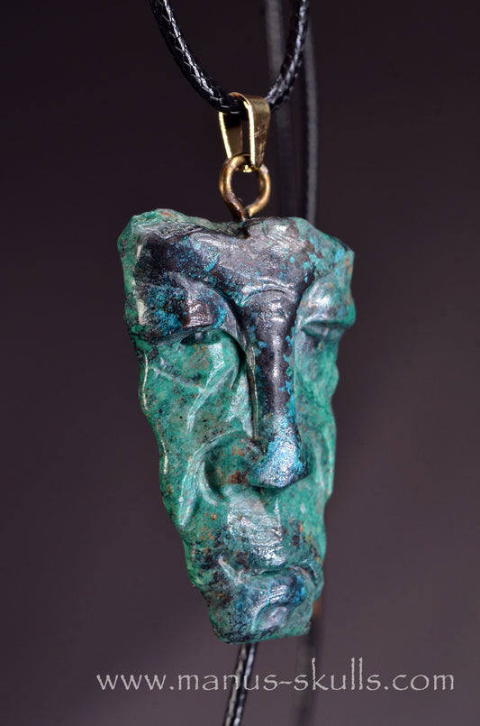 Chrysocolla Tribal Pendant