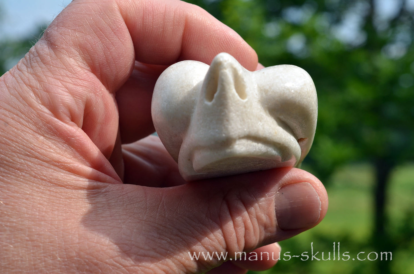 White Steatite Dragolian #13